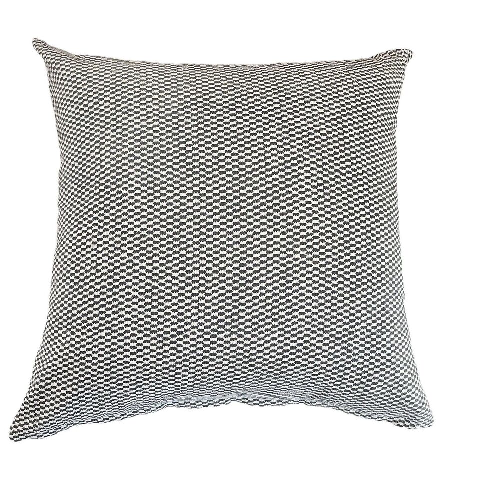 Ikea Pillow Cover & Feather Insert YPPERLING 20"x20" Beige & Black Geometric